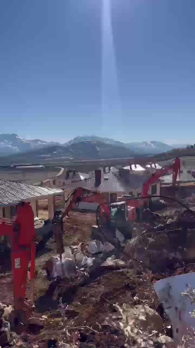 Gün batımında saha çalışması